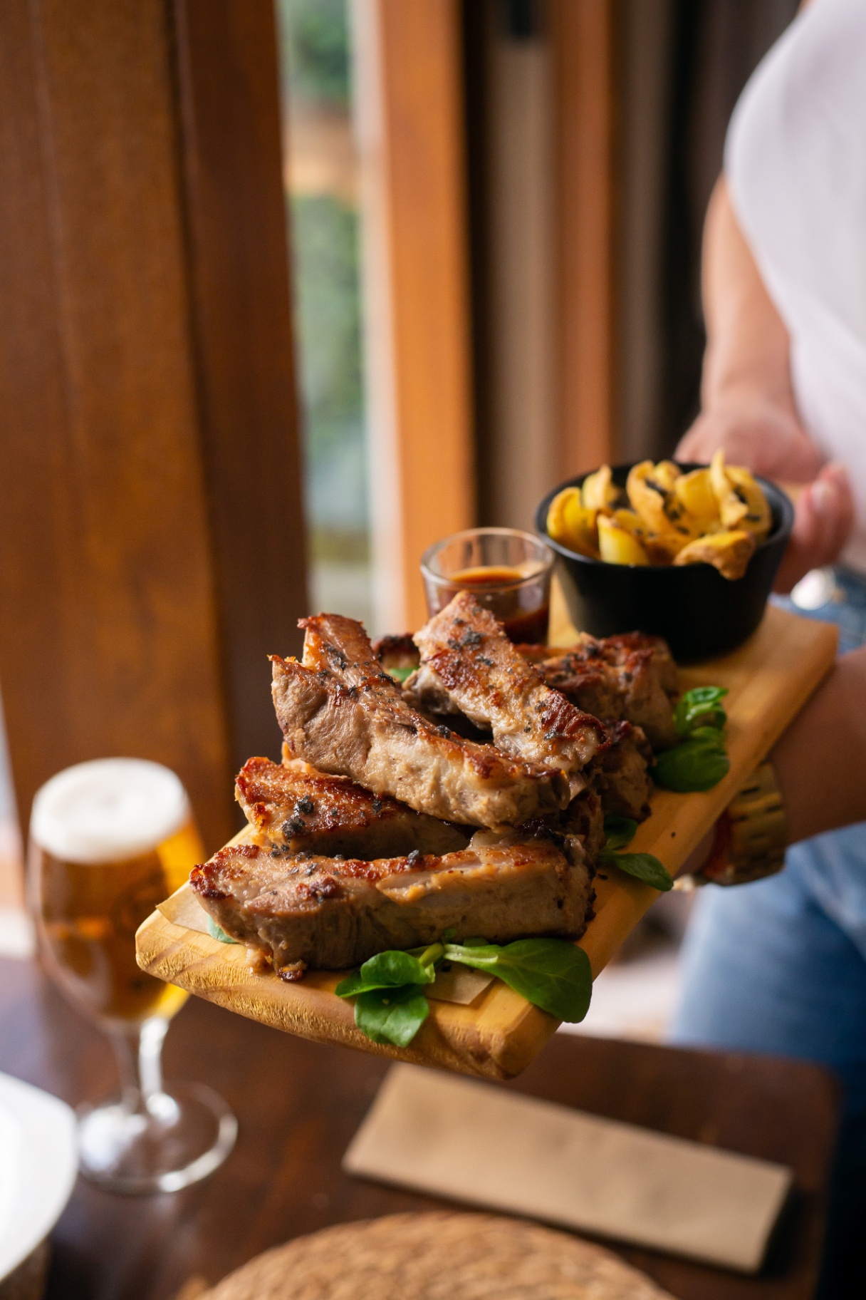 Grilled ribs at Temblor Moraira