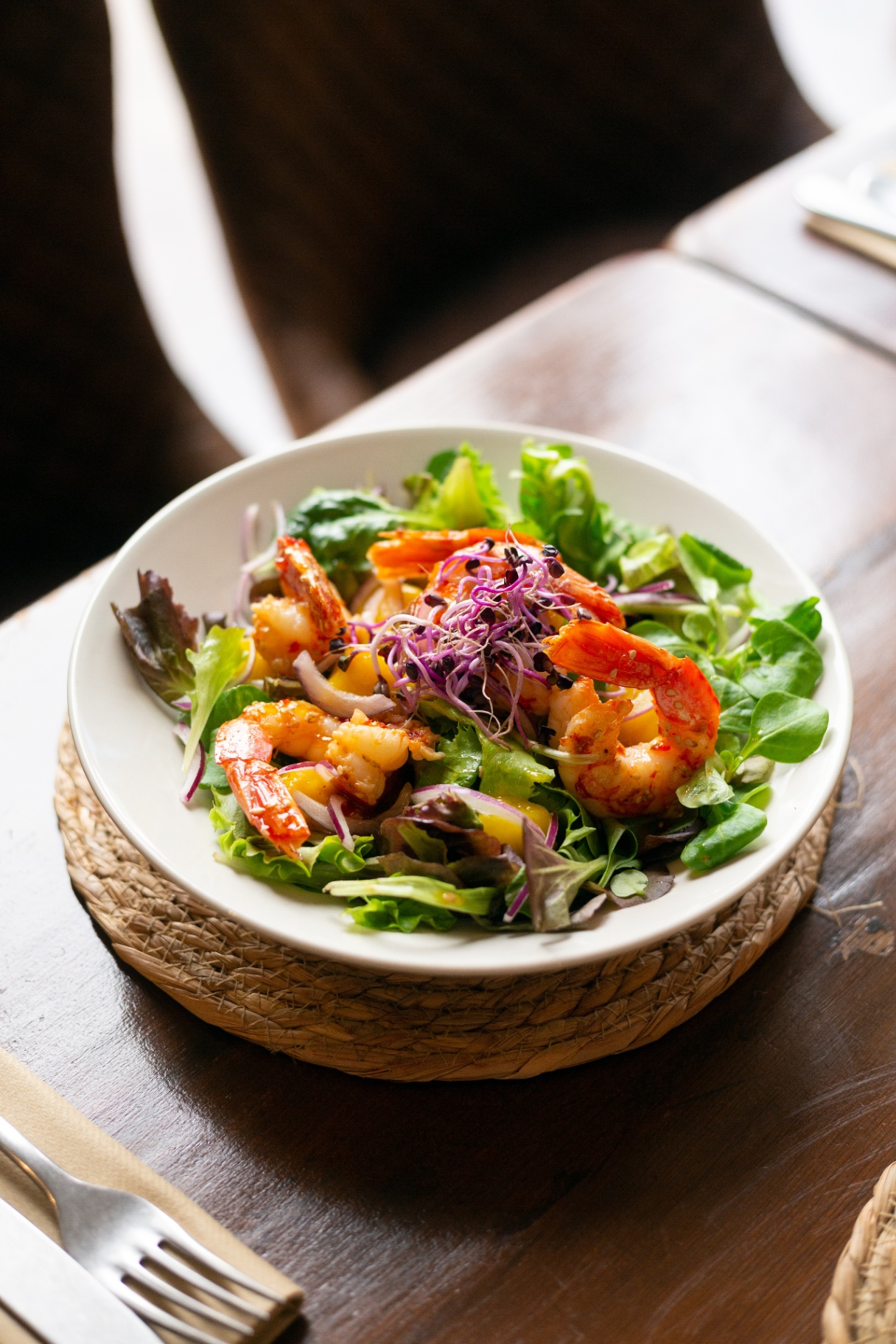 Shrimp salad at Temblor Moraira